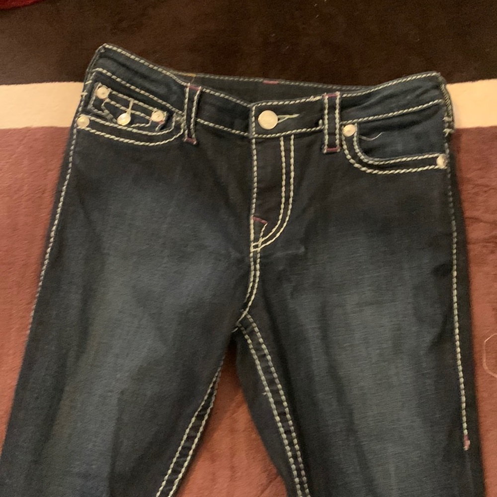 true religion great state size 30, skinny jeans stretchable worn once.